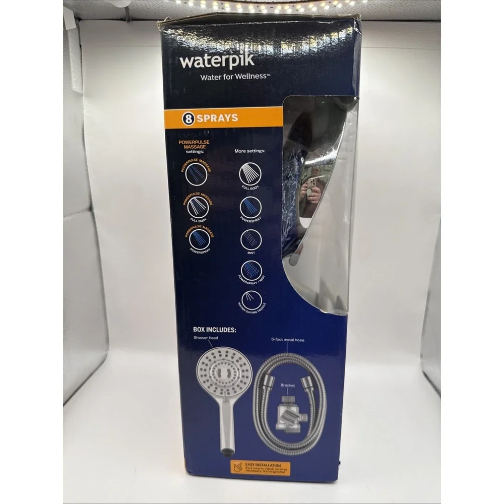 Waterpik Magnet Assist DualDock 8-Spray Handheld Shower Head - New In Box (NIB)